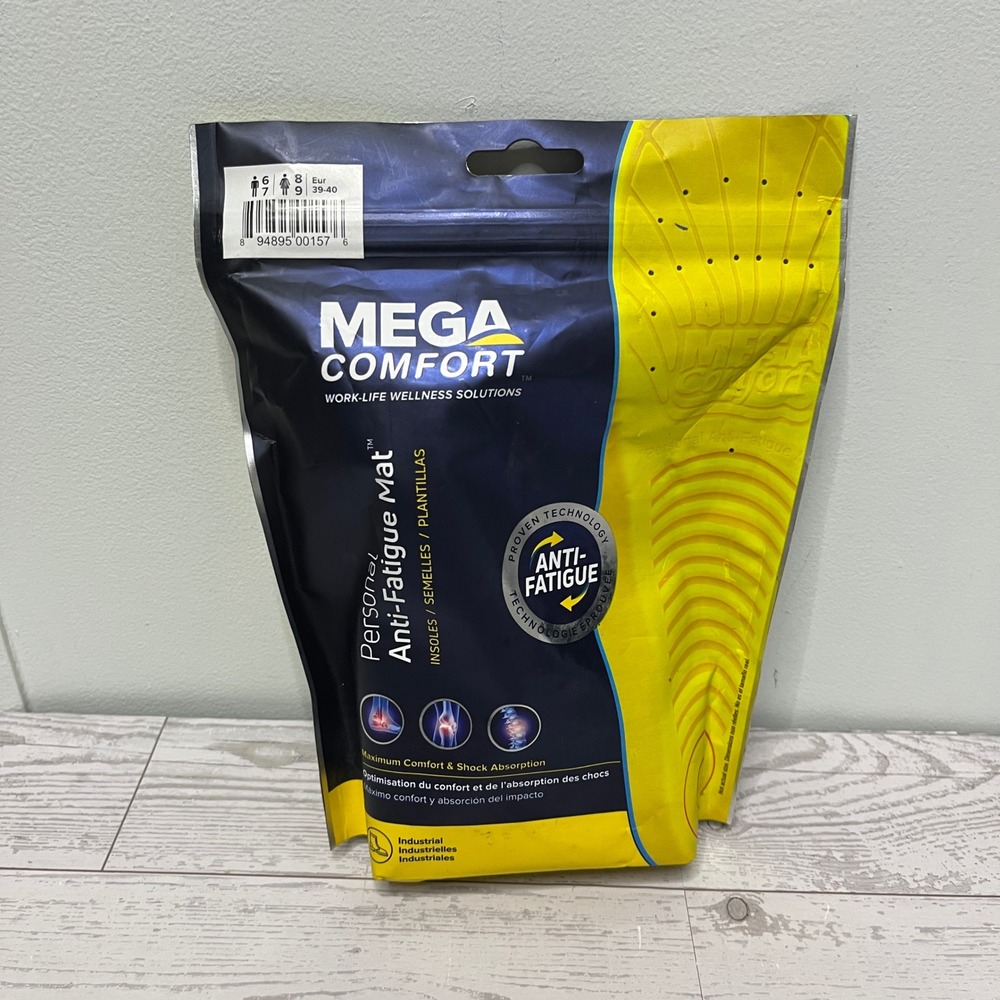 Mega Comfort Personal Anti-Fatigue Mat Insoles Mens 6-7 Womens 8-9 PAM-S-M157